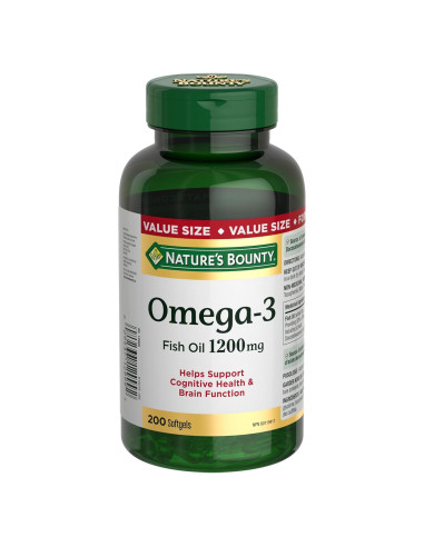 Omega-3 1200mg Nature's Bounty 200 geles blandos