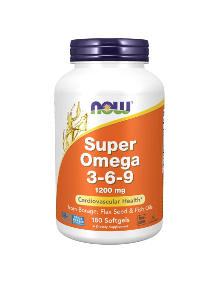 Suplemento Omega 3-6-9 Now Foods 1200mg 180 Gelatinas Blandas Suplemento Omega 3-6-9 Now Foods 1200mg 180 Gelatinas Blandas