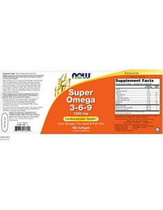 Suplemento Omega 3-6-9 Now Foods 1200mg 180 Gelatinas Blandas 2