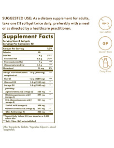 Suplemento Omega 3-6-9 Solgar 1300 mg 120 Softgels 2