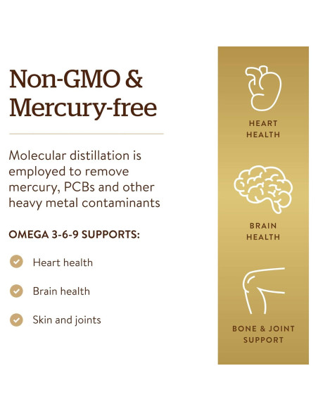 Suplemento Omega 3-6-9 Solgar 1300 mg 120 Softgels