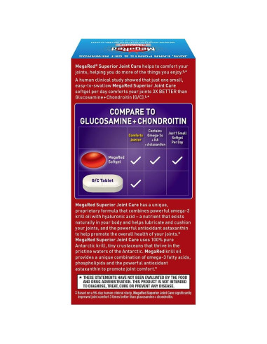 Suplemento de Aceite de Krill Omega-3 Megared 60 gelatinas