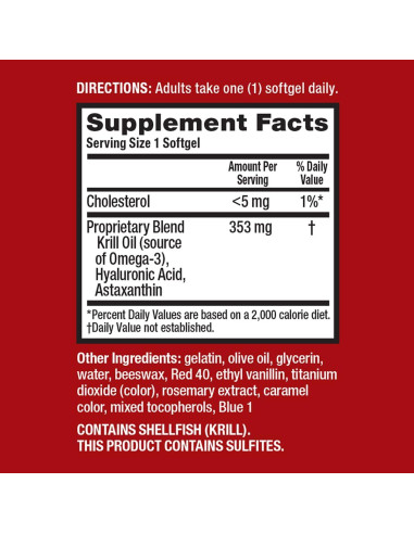 Suplemento de Aceite de Krill Omega-3 Megared 60 gelatinas