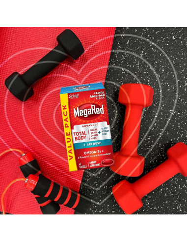 MegaRed Omega-3 Cuerpo Total + Refrescar 500mg 65 Cápsulas