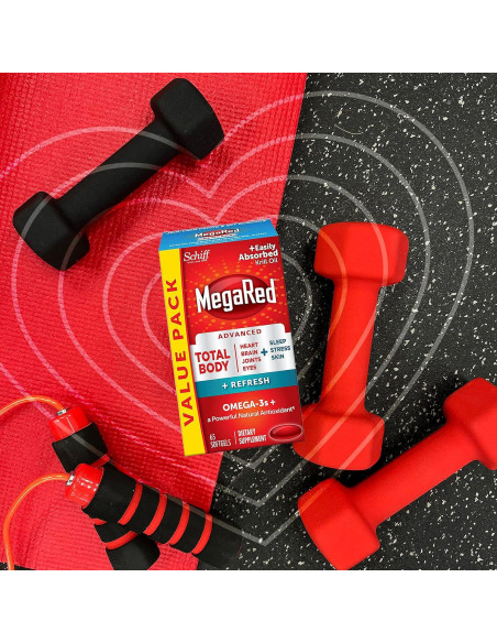 MegaRed Omega-3 Cuerpo Total + Refrescar 500mg 65 Cápsulas