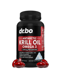 Aceite de Krill Omega 3 500mg DR. BO - 60 Cápsulas Blandas