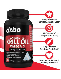 Aceite de Krill Omega 3 500mg DR. BO - 60 Cápsulas Blandas 2