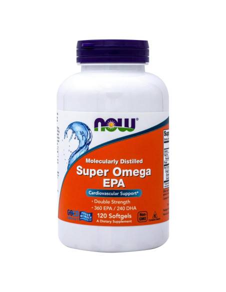 Suplemento Omega 3 Now Foods 120 Softgels 360 EPA 240 DHA