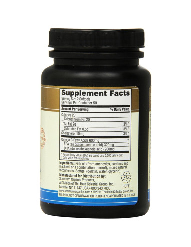 Spectrum Essentials Omega-3 Aceite de Pescado 1000 mg 100 Softgels