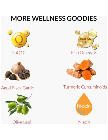 Suplemento Natural UpNourish Bergamota para Colesterol Alto - 120 Gelatinas