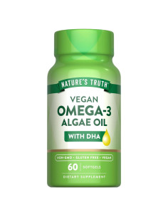 Suplemento Omega 3 Vegano Verdad de la Naturaleza 60 Softgels