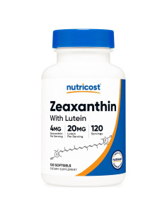 Nutricost Zeaxantina y Luteína 20mg - 120 Gelatinas Blandas