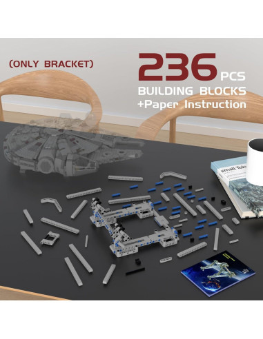 Soporte Vertical LEGO Millennium Falcon 75257 24 cm