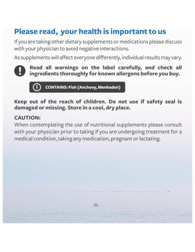 Suplemento Omega 7 Healths Harmony - 30 Cápsulas de Aceite de Pescado