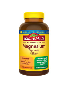 Nature Made Magnesio Glicinato 200 mg 180 Cápsulas Suplemento