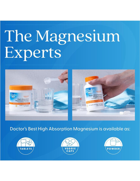 Magnesio Glicinato Lisina Doctor's Best 240 Tabletas 100 mg Magnesio Glicinato Lisina Doctor's Best 240 Tabletas 100 mg