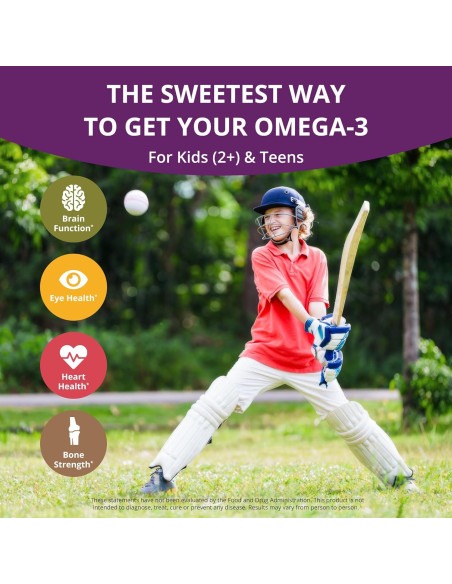Gomitas Omega 3 NuBest Veganas para Niños 60 Unidades