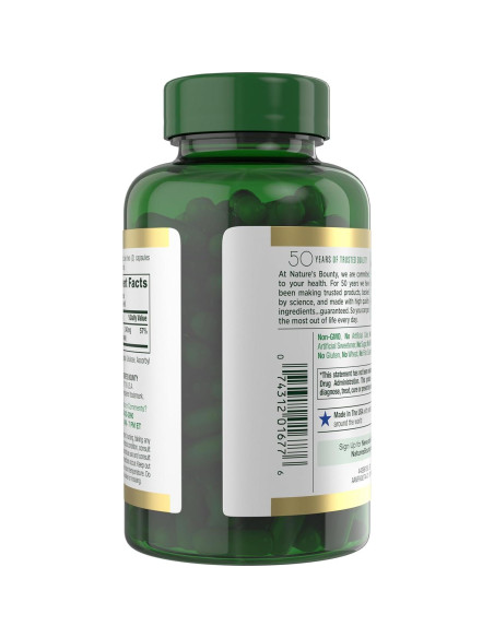 Magnesio Glicinato Nature's Bounty 240 mg 120 Cápsulas