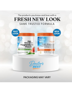 Magnesio en Polvo Doctor's Best 348g Sabor Durazno Vegano 2