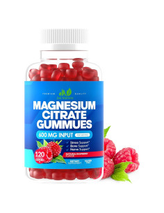 Gomitas de Citrato de Magnesio 600mg Just Nutrients 120 Unidades