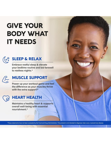 Cápsulas de Citrato de Magnesio 1000mg Nutra Harmony - 120 Unidades