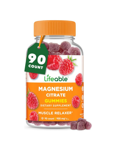 Gomitas de Magnesio Lifeable 900mg Veganas 90 Unidades