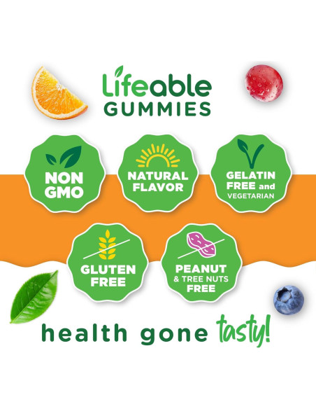 Gomitas de Magnesio Lifeable 900mg Veganas 90 Unidades