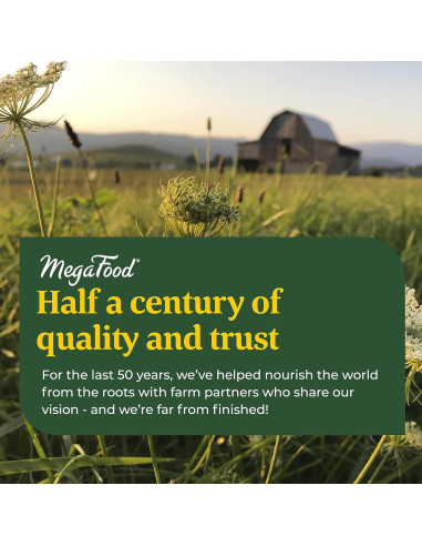 MegaFood Suplemento de Magnesio Calmante - 30 Caramelos Uva