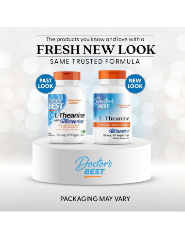 L-Teanina Doctor's Best 150 mg Vegano 90 Cápsulas
