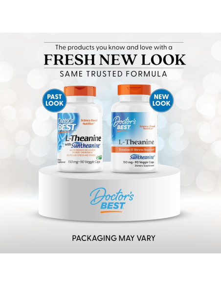 L-Teanina Doctor's Best 150 mg Vegano 90 Cápsulas