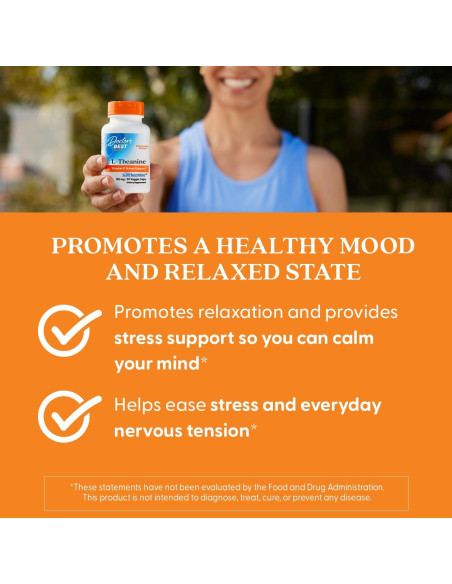 L-Teanina Doctor's Best 150 mg Vegano 90 Cápsulas