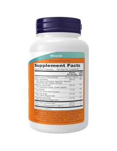 Suplemento Cal-Mag con Zinc y Vitamina D NOW 120 Cápsulas 2