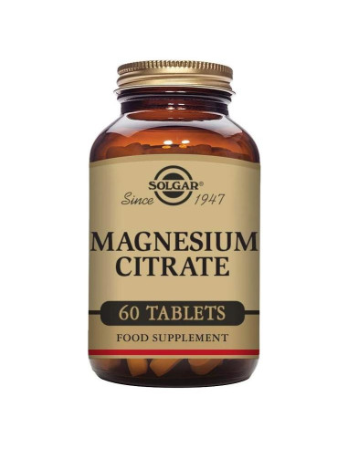 Citrato de Magnesio Solgar 420 mg - 60 Tabletas Absorbibles