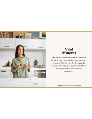 Citrato de Magnesio Solgar 420 mg - 60 Tabletas Absorbibles