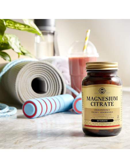 Citrato de Magnesio Solgar 420 mg - 60 Tabletas Absorbibles