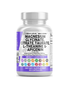 Suplemento de Magnesio Clean Nutraceuticals 1000mg 60 Cápsulas