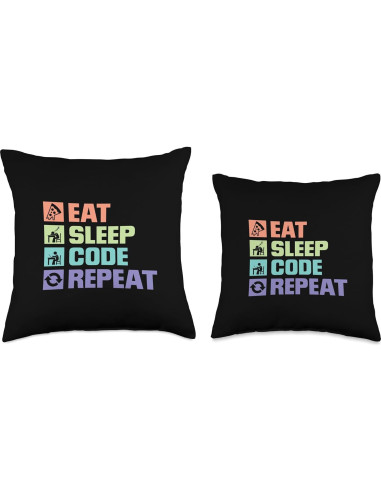 Cojín Divertido Programador 40x40 cm 100% Poliéster