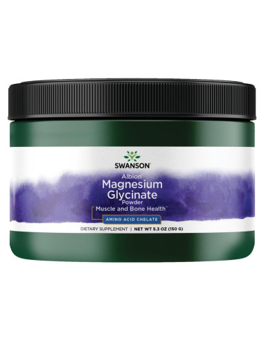 Suplemento de Magnesio Glicinato Quelado Swanson 150 g