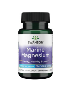 Cápsulas Veganas de Magnesio Marino Swanson Ultra 200 mg