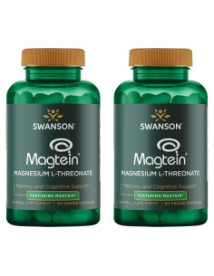 Suplemento de Magnesio L-Treonato Swanson 90 Cápsulas