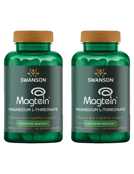 Suplemento de Magnesio L-Treonato Swanson 90 Cápsulas Suplemento de Magnesio L-Treonato Swanson 90 Cápsulas