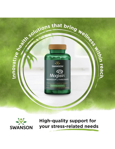 Suplemento de Magnesio L-Treonato Swanson 90 Cápsulas Suplemento de Magnesio L-Treonato Swanson 90 Cápsulas