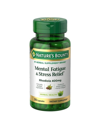 Suplemento de Rhodiola Nature's Bounty 400 mg 30 Cápsulas