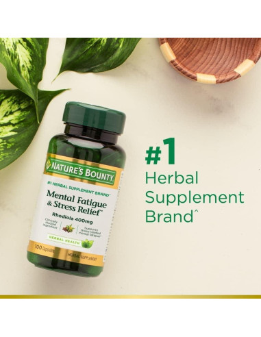 Suplemento de Rhodiola Nature's Bounty 400 mg 30 Cápsulas