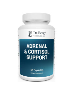 Cápsulas de Cortisol Dr. Berg - Suplemento Adrenal 60 Unidades