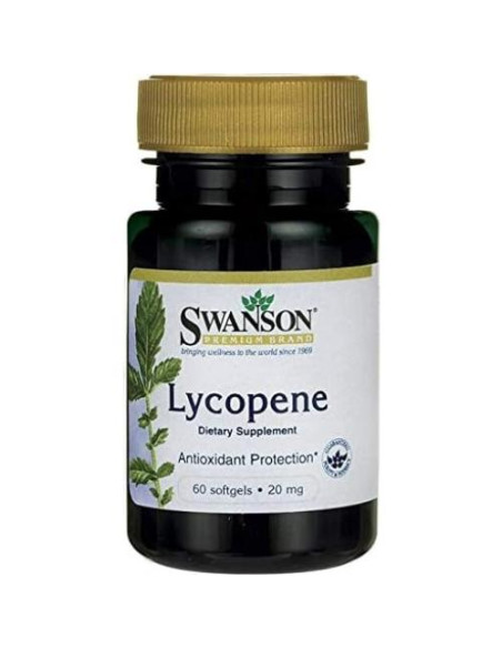 Suplemento Licopeno Swanson 20 mg - 60 Gelatinas Blandas Suplemento Licopeno Swanson 20 mg - 60 Gelatinas Blandas