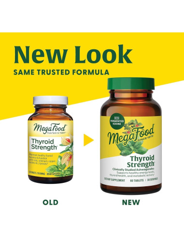 MegaFood Suplemento Tiroides 90 Tabletas Vegetariano