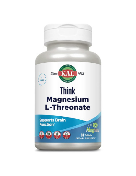 KAL Think Magnesio L-Treonato 2000 mg - Apoyo Cerebral y Sueño