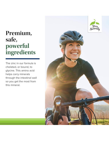 Terry Naturally Zinc Plus Selenio - Suplemento Inmunológico 60 Cápsulas