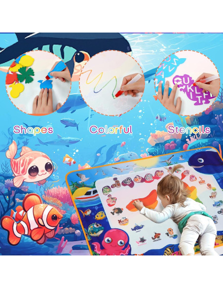 Alfombrilla de Dibujo de Agua Wings Giant 101x74 cm